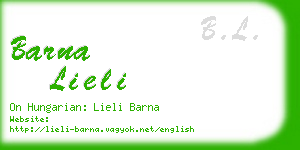 barna lieli business card